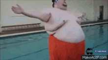 diving fat explosion