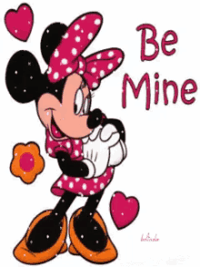 Be Mine Minnie Mouse GIF - Be Mine Minnie Mouse Glitter GIFs