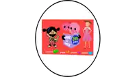 a cartoon drawing of a girl reading a book with the year 2014 on the cover