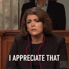 I Appreciate That Dianne Feinstein GIF - I Appreciate That Dianne Feinstein Saturday Night Live GIFs