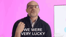 We Were Very Lucky Frank Montagna GIF - We Were Very Lucky Frank Montagna Alices Wonderland Bakery GIFs