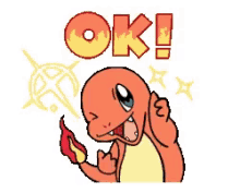 pokemon charmander thumbs up okay alright