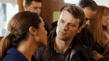 monica raymund jesse spencer matthew casey look look at each other
