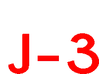 J3 Jmoins3 Sticker