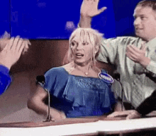 When Squad Forgets About You GIF - Family Fued High Five Fail GIFs