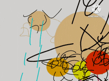 a drawing of a person with tears coming out of their eyes is made by kinemaster