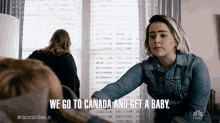 We Go To Canada And Get A Baby Mae Whitman GIF