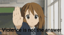 Violence Is Not The Answer Yui GIF