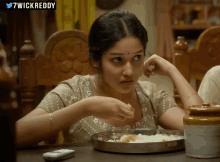 Anikha Surendran GIF - Anikha Surendran Eating GIFs