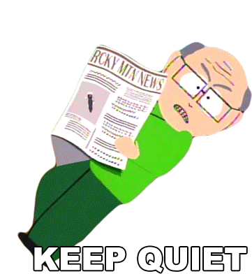 Keep Quiet Herbert Garrison Sticker - Keep Quiet Herbert Garrison South Park Stickers