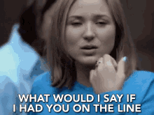 What Would I Say If I Had You On The Line GIF