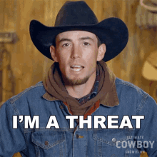 im a threat chris becker ultimate cowboy showdown im your enemy be threatened by me