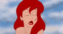 Pequena Sereia Entediada GIF - Hair Blow Ariel GIFs