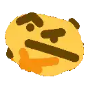 a cartoon drawing of a smiley face with a thinking face on a white background .