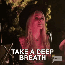 Take A Deep Breath Real Housewives Of New York GIF - Take A Deep Breath Real Housewives Of New York Calm Down GIFs