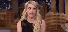 emma roberts bitch face hairflip talk to the hand interview