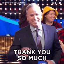 Thank You So Much Gerry Dee GIF - Thank You So Much Gerry Dee Family Feud Canada GIFs