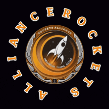 a logo for the rockets alliance with a rocket