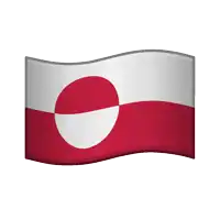 a red and white flag with a white circle in the middle on a white background