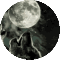 Howlingatthe Moon Wolf Sticker