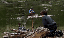 Smallsoldiers Boat GIF - Smallsoldiers Boat Goodbye GIFs