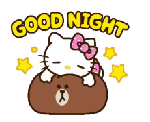 Hello Kitty Sleep GIF - Hello Kitty Sleep Brown Bear GIFs