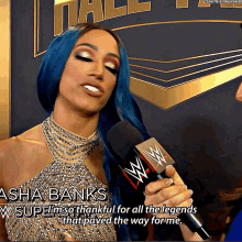 Sasha Banks Wwe GIF - Sasha Banks Wwe Hall Of Fame GIFs