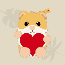 steiff happyhamster hamster heart love