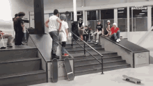 Trashcan Skateboard Skateboarding Trick GIF
