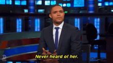 Never Heard Of Her The Daily Show GIF