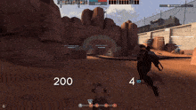a video game is being played and the player soldier must has 180 points