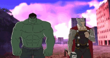 Hulk Thor GIF - Hulk Thor Punch GIFs