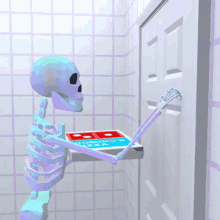 Knock Knock GIF - Delivery Pizza Delivery Skeleton GIFs
