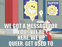 a cartoon says we got a message for you