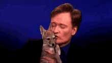 Conan O Brien Kiss GIF - Conan O Brien Kiss Animal GIFs