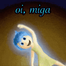 Oi Miga / Inside Out / Aceno / Oi Amiga GIF - Inside Out Hi Friend Waving Hello GIFs