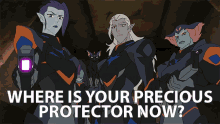 Where Is Your Precious Protector Now? GIF - Voltron Prince Lotor Where GIFs