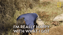 Im Really Happy With What I Got Primal Survivor GIF - Im Really Happy With What I Got Primal Survivor Finding Water In The Desert GIFs