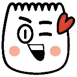 a cartoon character with a magnifying glass on his eye and a heart on his forehead .