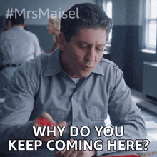 Why Do You Keep Coming Here Joel Maisel GIF - Why Do You Keep Coming Here Joel Maisel Michael Zegen GIFs