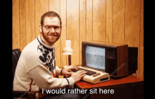 I Would Rather Sit Here Its Rucka GIF - I Would Rather Sit Here Its Rucka Working GIFs