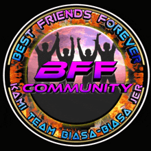 a logo that says best friends forever bff community team biasa biasa