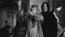 happy dancing alan rickman dumbledore