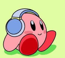 Kirby Musica Kirby Sentado GIF - Kirby Musica Kirby Sentado GIFs