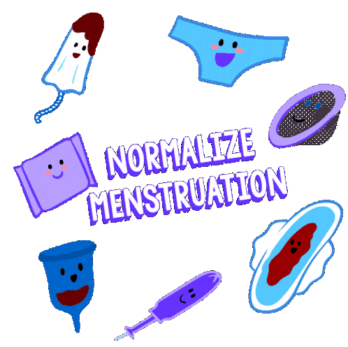 Slugbugg Normalize Menstruation Sticker - Slugbugg Normalize Menstruation End Period Poverty Stickers