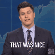 That Was Nice Saturday Night Live GIF - That Was Nice Saturday Night Live Weekend Update GIFs