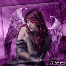 Purple Angel GIF - Purple Angel Wings GIFs
