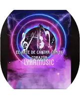 a lyrrmusic logo with a purple background and lightning