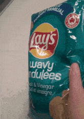 Lays Chips Wavy Salt And Vinegar GIF - Lays Chips Wavy Salt And Vinegar Salt And Vinegar Chips GIFs