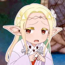 a cartoon of a girl with long blonde hair and a crown on her head